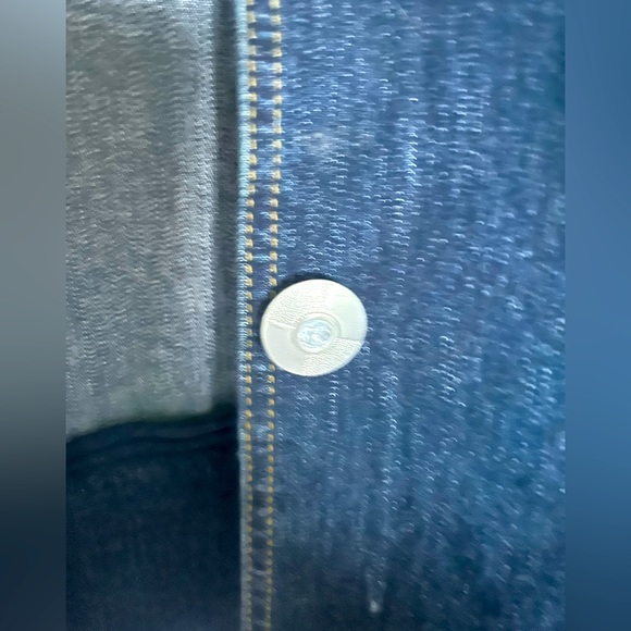 Yuka Jeans Dark Denim Jean Jacket with Silver Embellishment - Picture 9 of 14